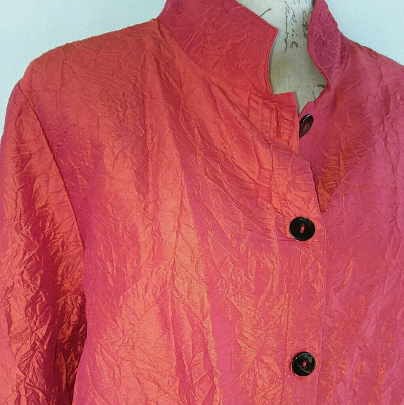 Iredescent Kathleen Sommers Size Large Red Orange - Picture 1 of 4